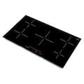 Forno Appliances - 36 in. Wide 5 Element Parco Built-In Electric Induction - Black