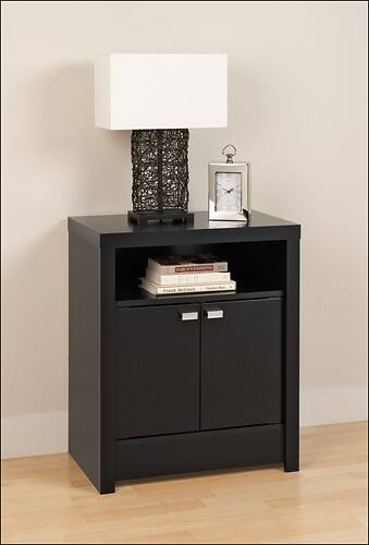 Front Standard. Prepac - Series 9 2-Door Night Stand.
