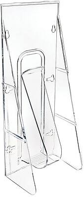Alt View 2. Deflecto - Stand-Tall Brochure Holder, Wall Mounted Plastic - Clear.