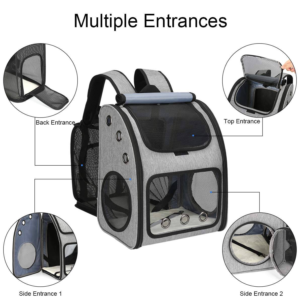 Multiple Entrances

- Back Entrance
- Top Entrance
- Side Entrance 1
- Side Entrance 2