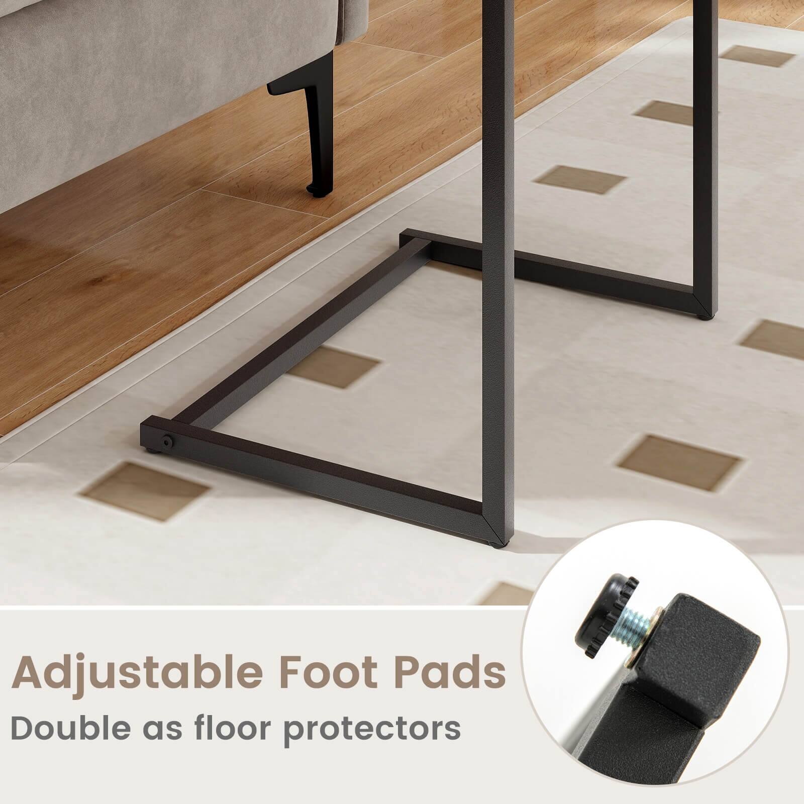 Adjustable Foot Pads Double as Floor Protectors