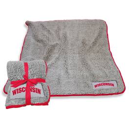 Logo Brands - Wisconsin Badgers 50" x 60" Frosty Fleece Team Blanket - Multicolor