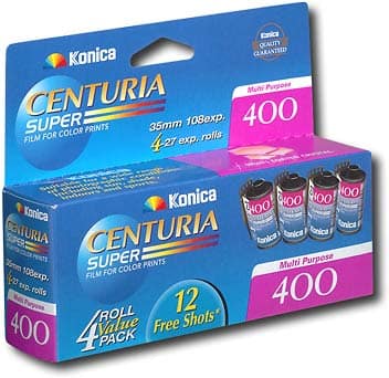 Best Buy: Konica Minolta Centuria Super 400 Film (4-pack, 108