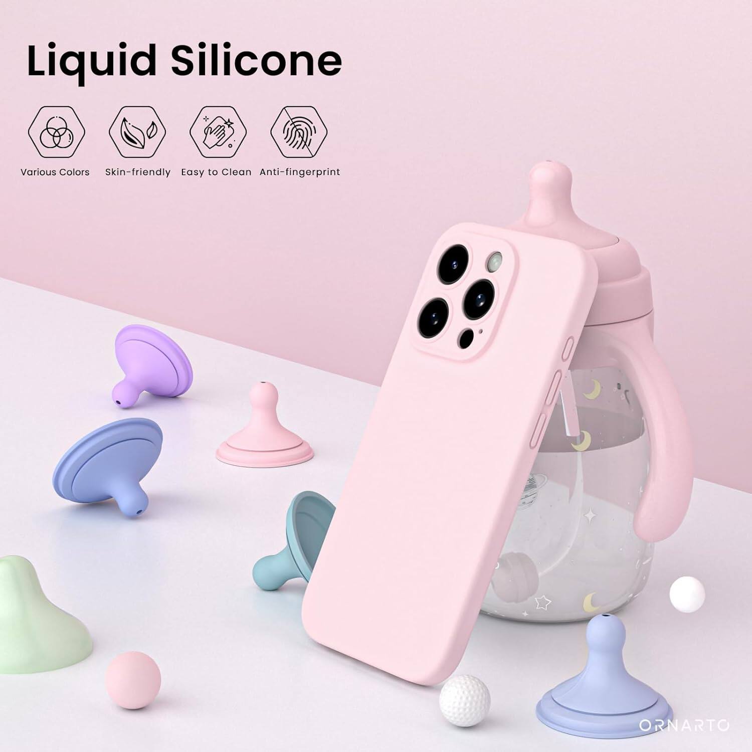 Liquid Silicone, Various Colors, Skin-friendly, Easy to Clean, Anti-fingerprint, ORNARTO