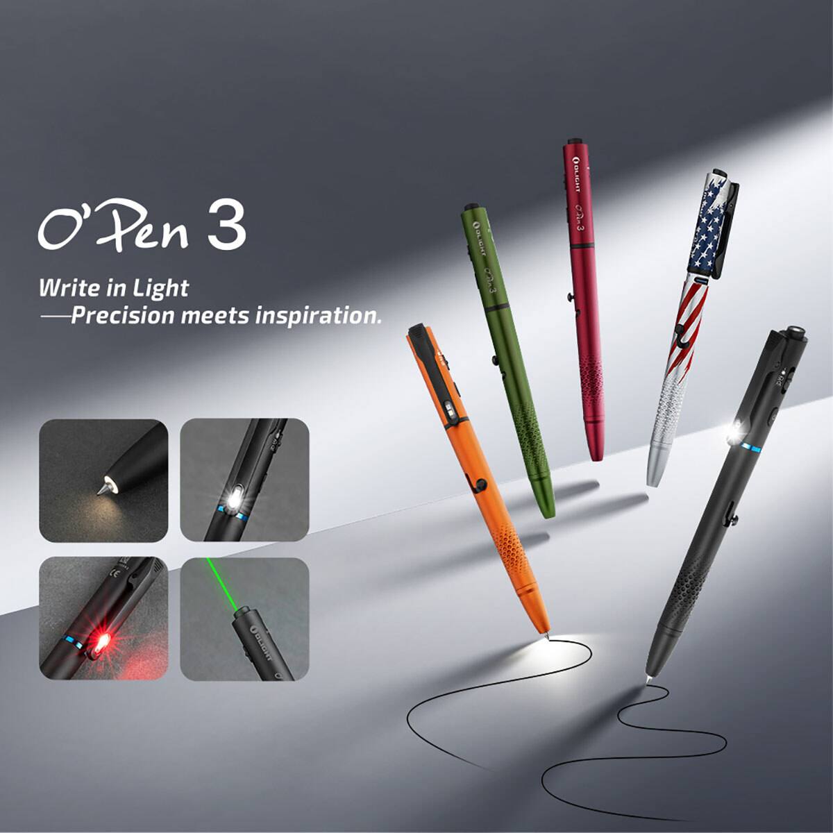 O'Pen 3  
Write in Light  
Precision meets inspiration.
