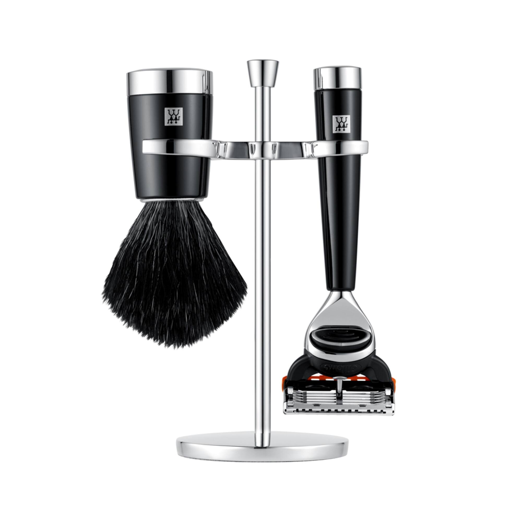 Front. ZWILLING - ZWILLING Beauty Classic 2-pc Shaving Set with Razor - Black.