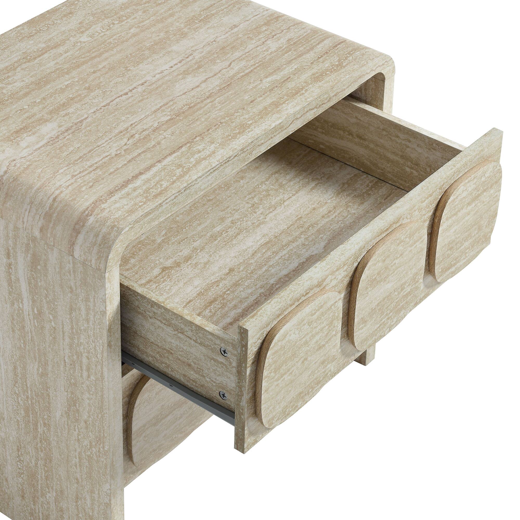 Alt View 5. Modway - Toscana 2-Drawer Nightstand by Modway - Travertine.