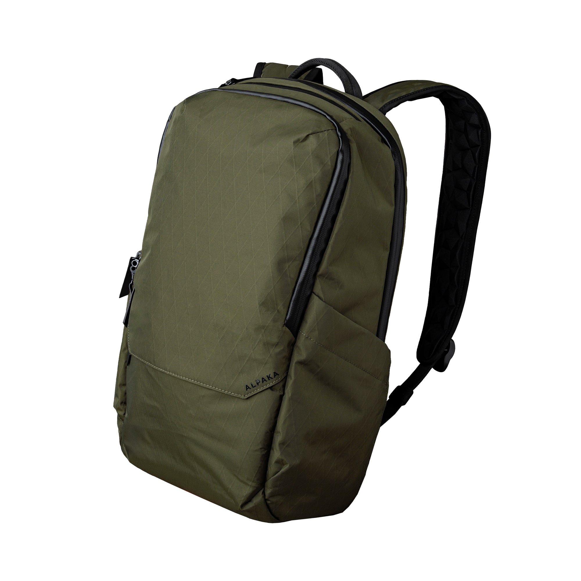 ALPAKA - Elements Backpack Pro Laptop Backpack Fits 16'' Laptop with Dual Bottle Pockets, Travel Backpack for Men - Olive Green X-Pac X42