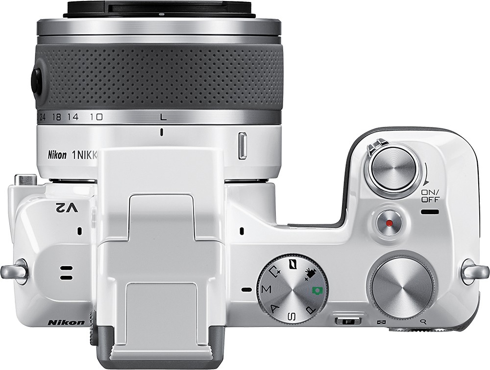 Best Buy: Nikon 1 V2 Mirrorless Camera with 10-30mm VR Lens White