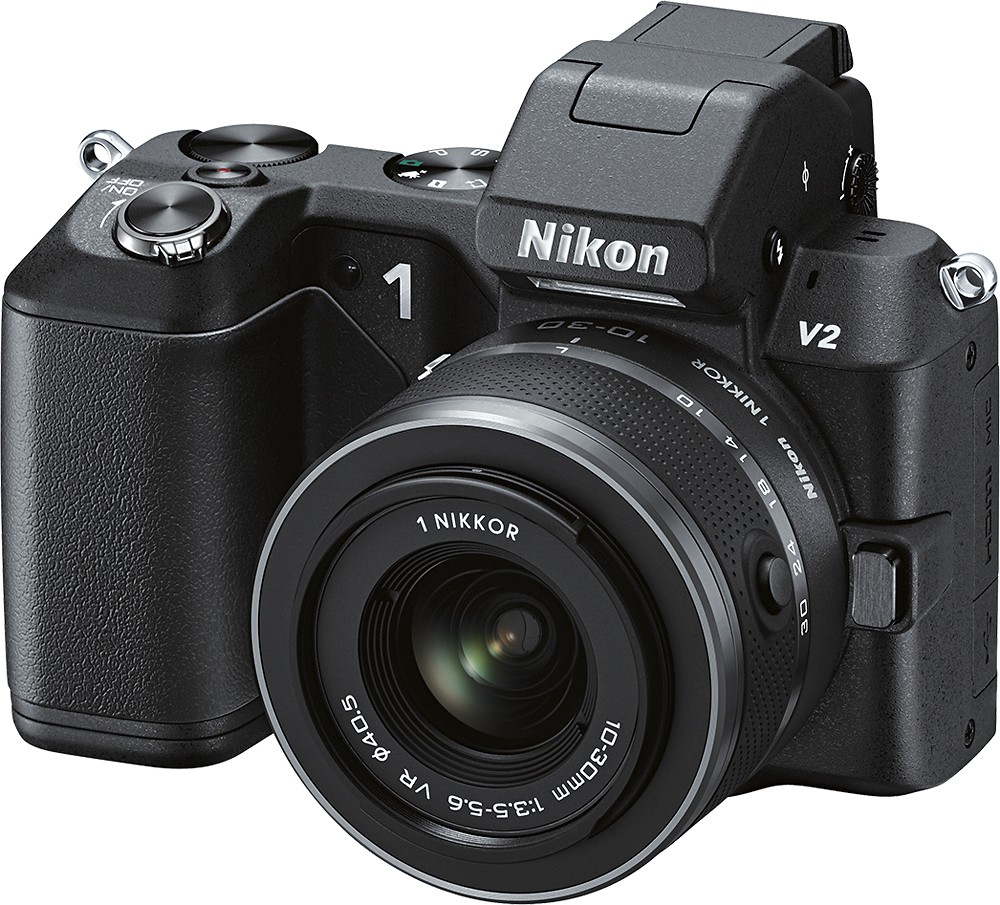 Best Buy: Nikon V2 Mirrorless Camera with 10-30mm VR Lens Black 27604