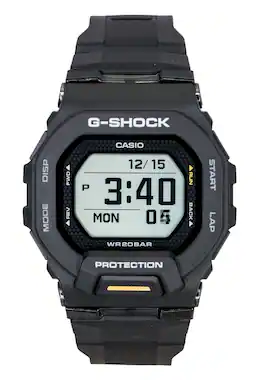 Casio - G-SHOCK G-Squad Digital Smartphone Link Resin Strap Quartz GBD-200-1A1 200M Men's Watch - Black