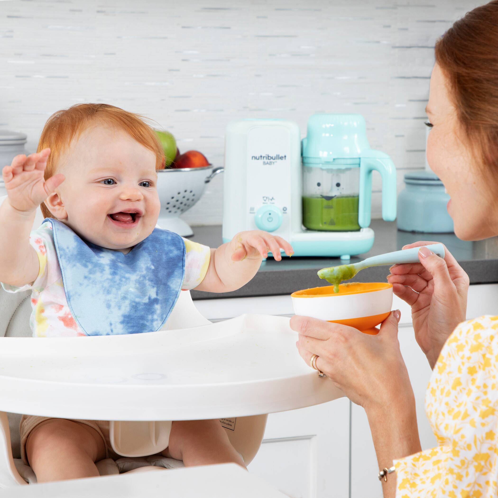 Alt View 18. NutriBullet - Baby Steam and Blend - White/Blue.