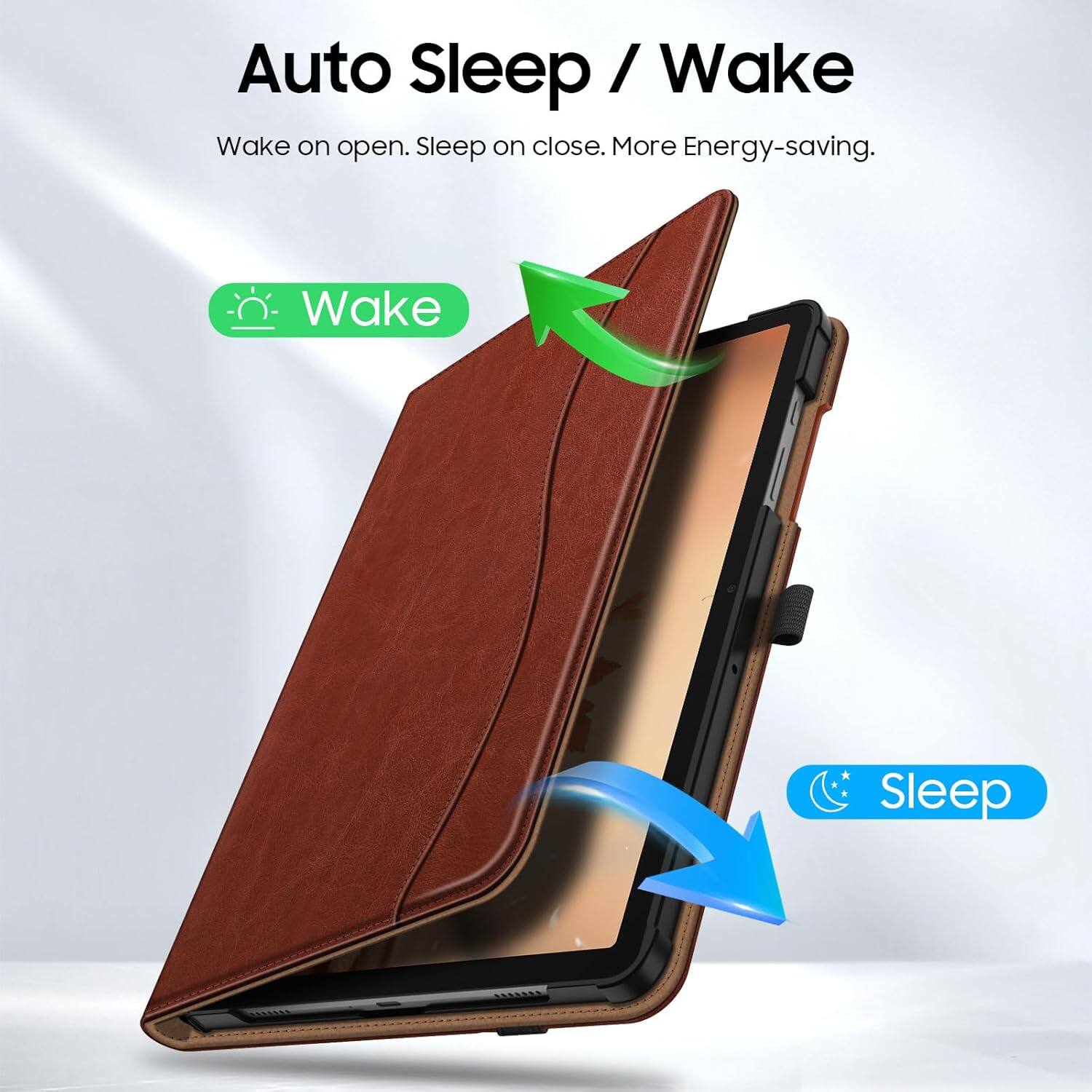 Auto Sleep / Wake  
Wake on open. Sleep on close. More Energy-saving.  
Wake  
Sleep