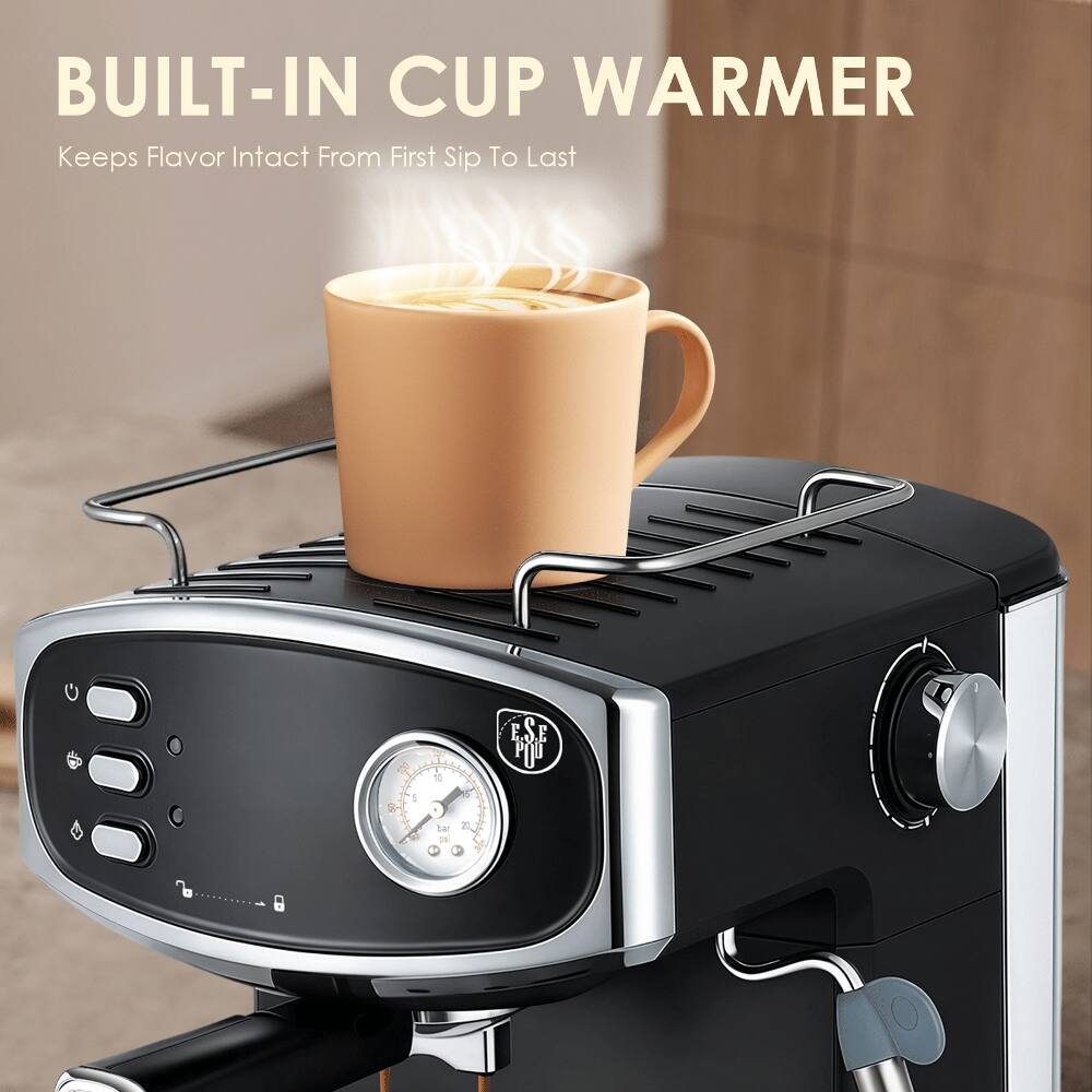 BUILT-IN CUP WARMER  
Keeps Flavor Intact From First Sip To Last