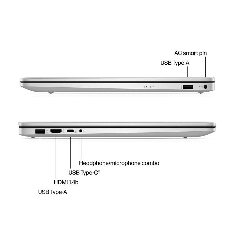 AC smart pin  
USB Type-A  
Headphone/microphone combo  
USB Type-C  
HDMI 1.4b  
USB Type-A