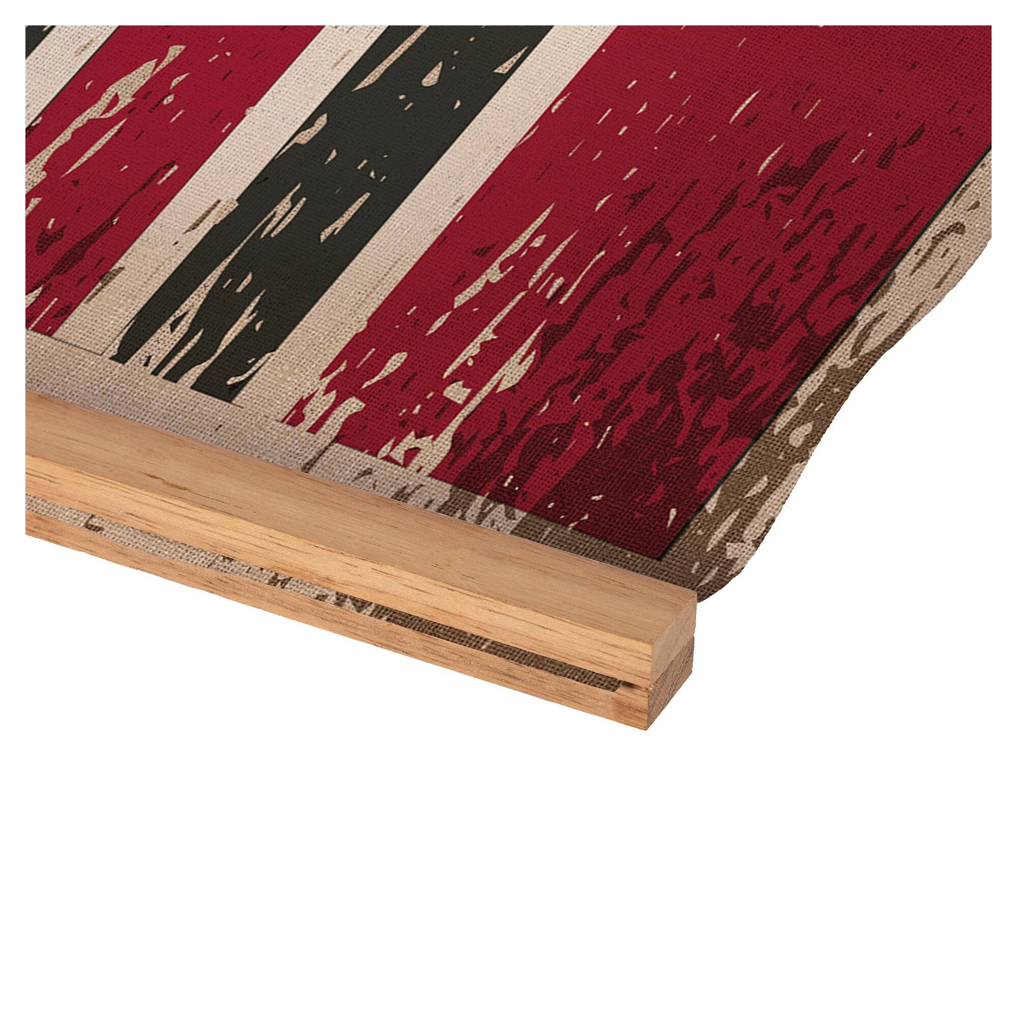 Alt View 2. Evergreen Enterprises - Arkansas Razorbacks 24" x 36" Antique Style Canvas Wall Art Tapestry with Wood Frame - Multicolor.