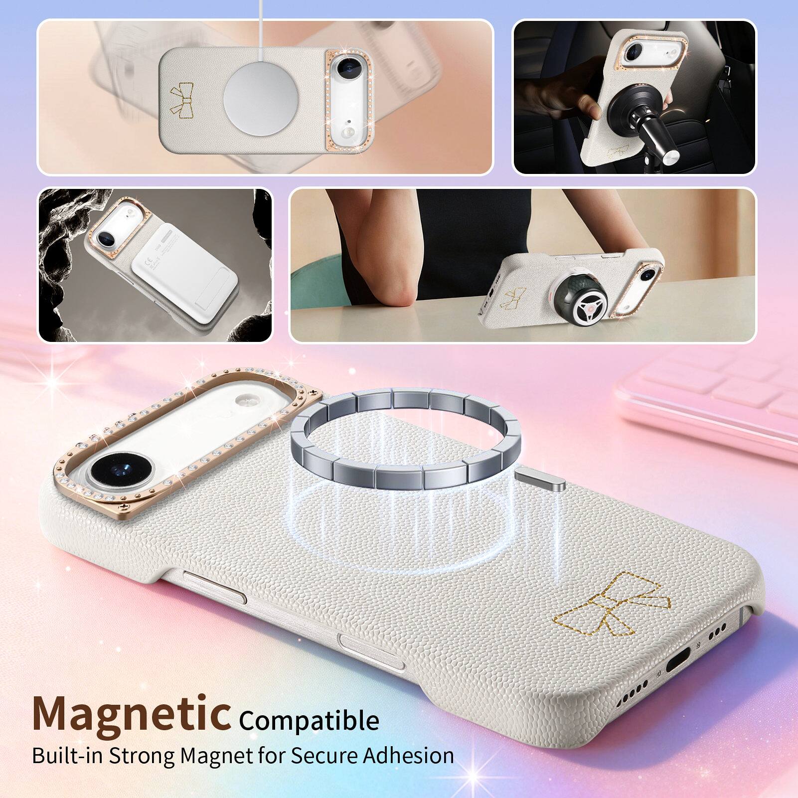 Magnetic Compatible  
Built-in Strong Magnet for Secure Adhesion