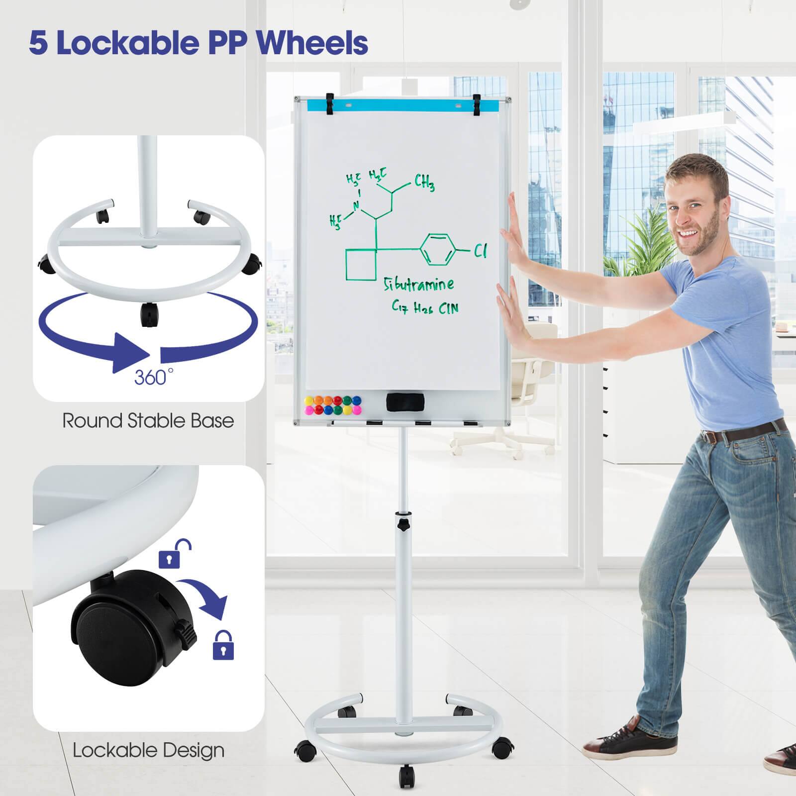 5 Lockable PP Wheels

Round Stable Base

Lockable Design
