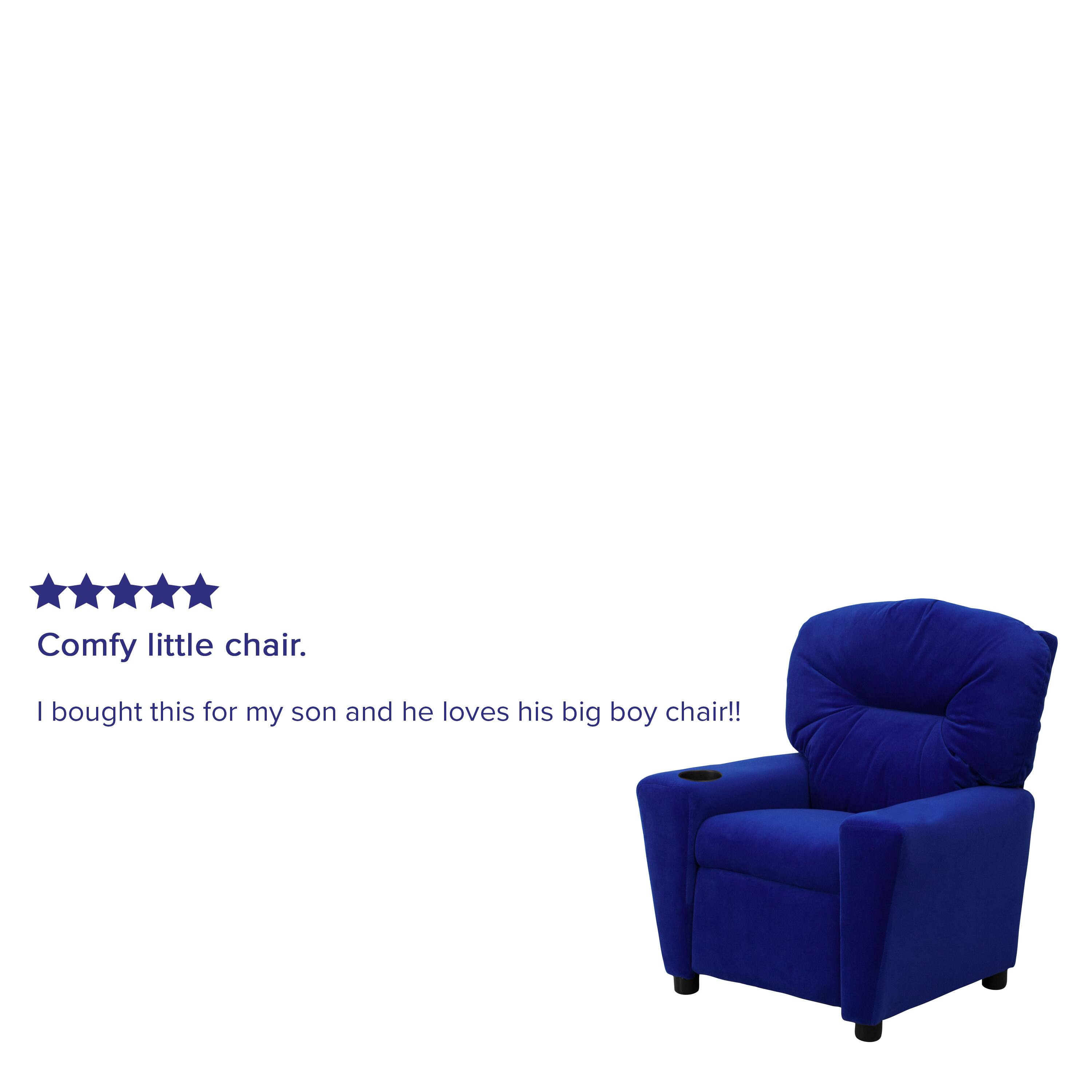 Comfy little chair.  
I bought this for my son and he loves his big boy chair!!