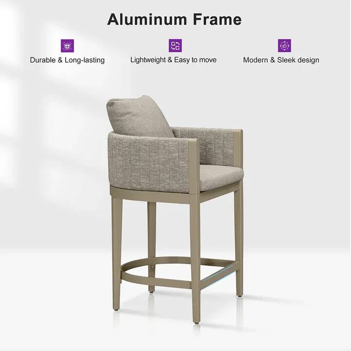 Aluminum Frame  
- Durable & Long-lasting  
- Lightweight & Easy to move  
- Modern & Sleek design