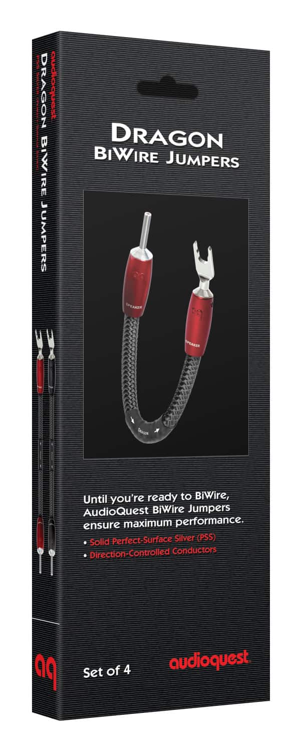 Dragon BiWire Jumpers are designed to ensure maximum performance for your speakers. These speaker jumper cables feature Perfect-Surface Silver (PSS) Solid Direction-Controlled-Conductors, which provide a smooth and controlled sound. The set of 4 cables is perfect for connecting your speakers to your audio system.