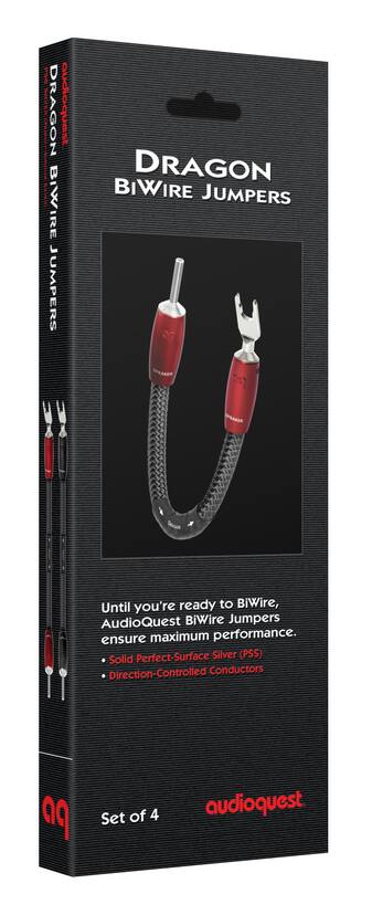 AudioQuest Dragon BiWire Jumpers 0.7' w/ 1000 Series