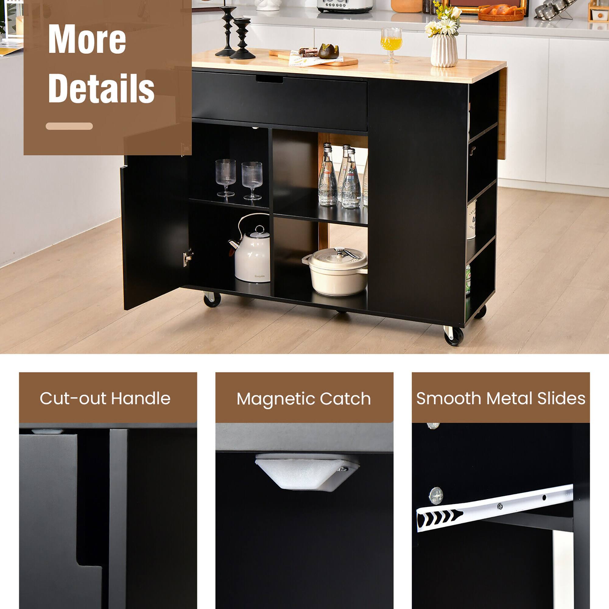 More Details

Cut-out Handle  
Magnetic Catch  
Smooth Metal Slides