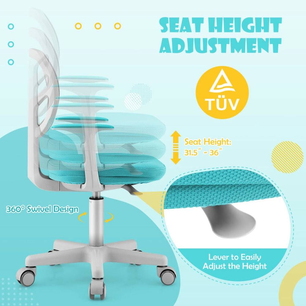 SEAT HEIGHT ADJUSTMENT

TV Seat Height: 31.5" - 36"

360° Swivel Design

Lever to Easily Adjust the Height