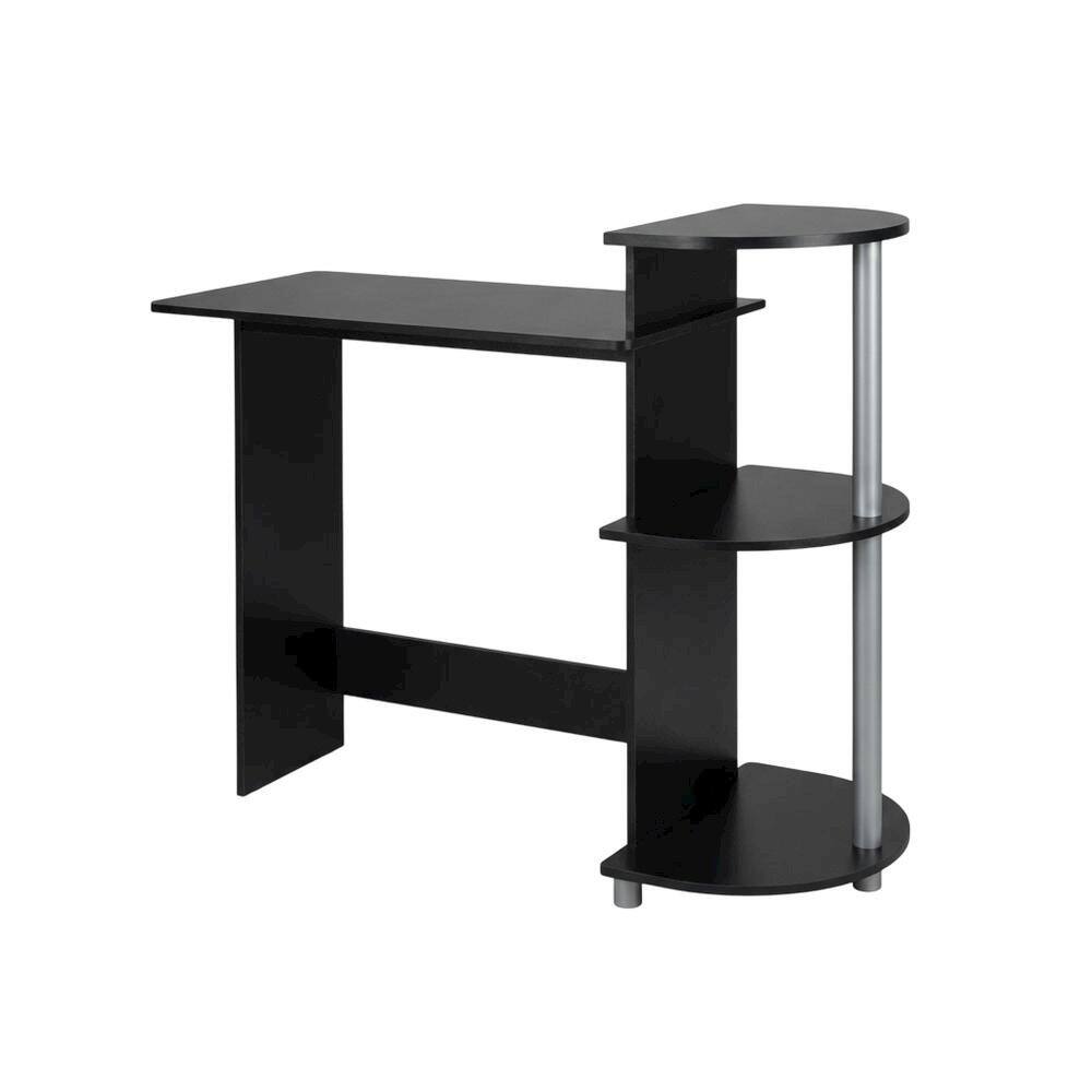 BisonOffice - Compact Computer Desk with Modern Workspace Design - Black/Grey
