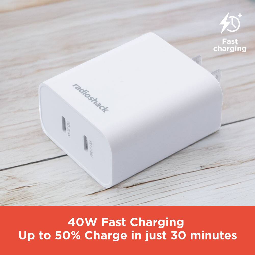 40W Fast Charging  
Up to 50% Charge in just 30 minutes