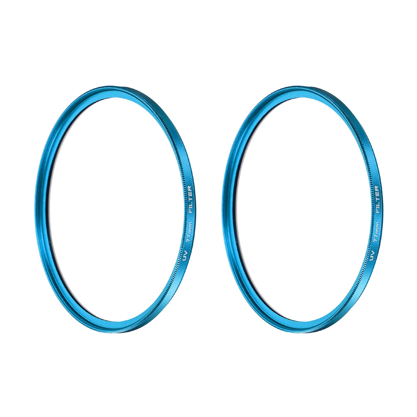 Unique Bargains - 77mm Ultra Slim Lens Filter 2pcs, Multi Coating Aluminum Circular Screw-in Protection for Photography