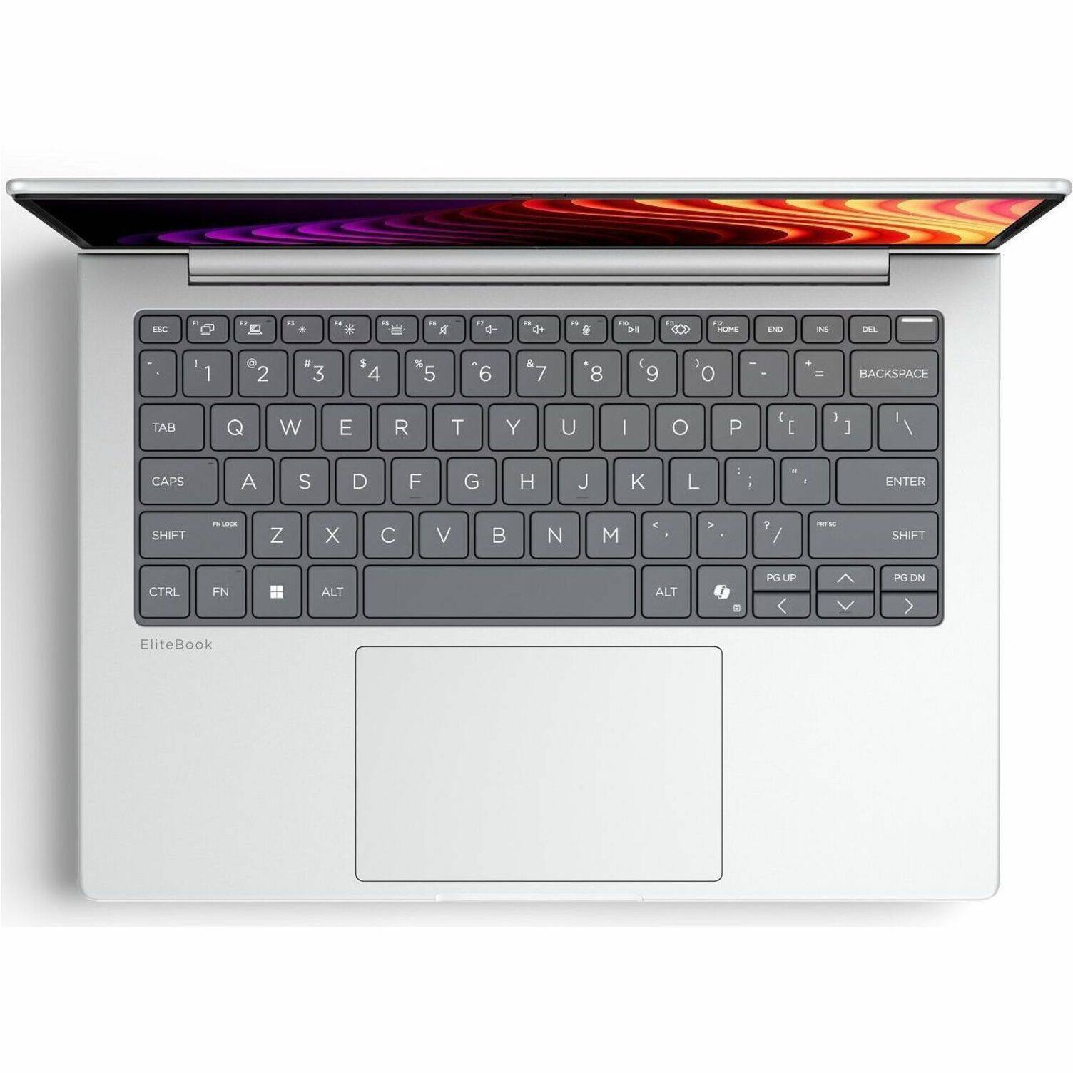 - ESC
- 1 2 3 4 5 6 7 8 9 0 - = BACKSPACE
- TAB Q W E R T Y U I O P [ ] \
- CAPS A S D F G H J K L : ENTER
- SHIFT Z X C V B N M > ? / SHIFT
- CTRL FN ALT ALT
- PG UP PG DN
- EliteBook