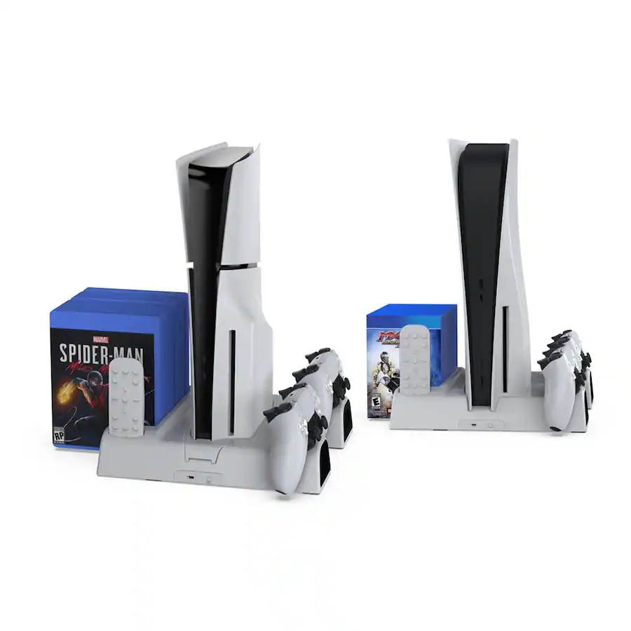 Dobe TP5 3532B PS5/PS5 Slim Stand and Multifunctional Cooling Station ...