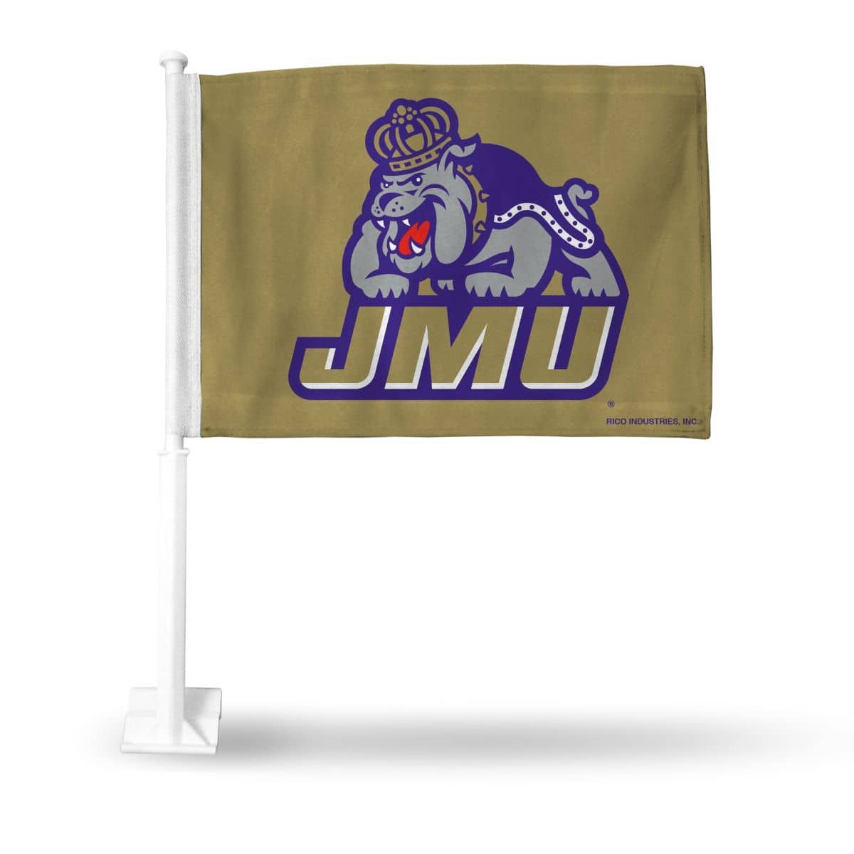 Rico Industries - James Madison Duke Dog 11X14 Window Mount 2-Sided Car Flag - Multi