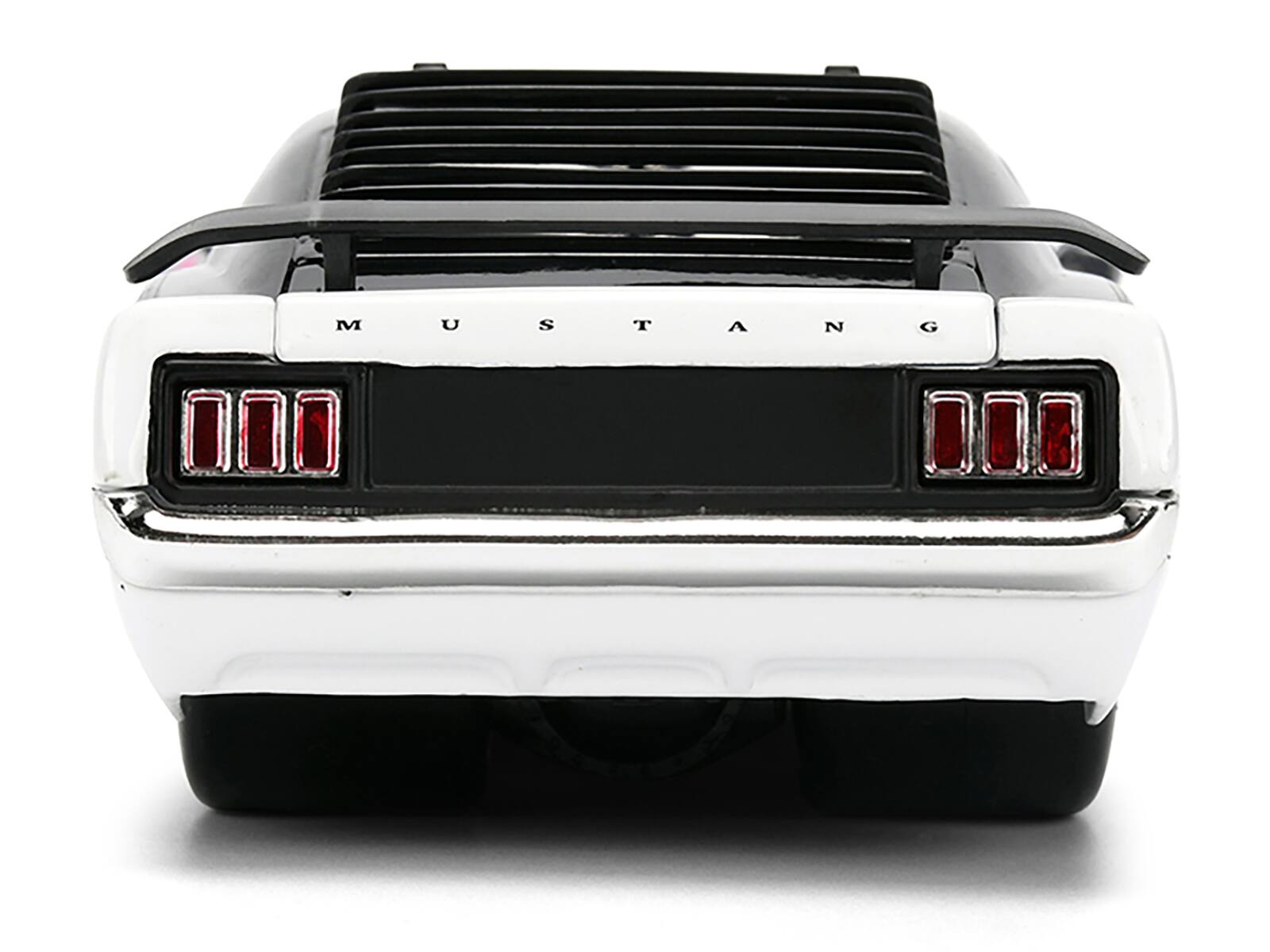 Alt View 6. Jada - 1970 Ford Mustang Boss 429 Black and White with Graphics "Bigtime Muscle" Series 1/24 Diecast Model Car by Jada - Multicolor.