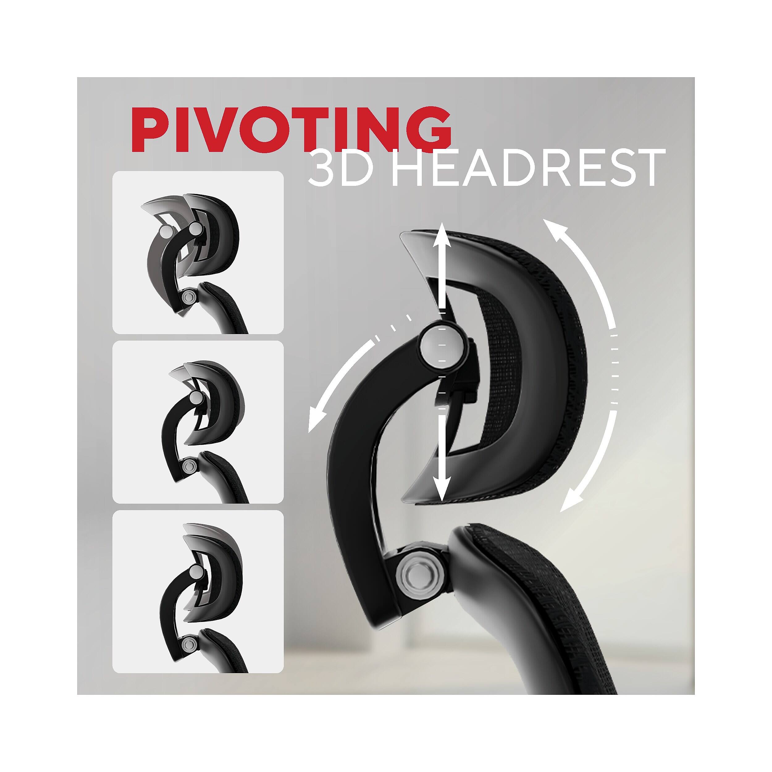 PIVOTING 3D HEADREST