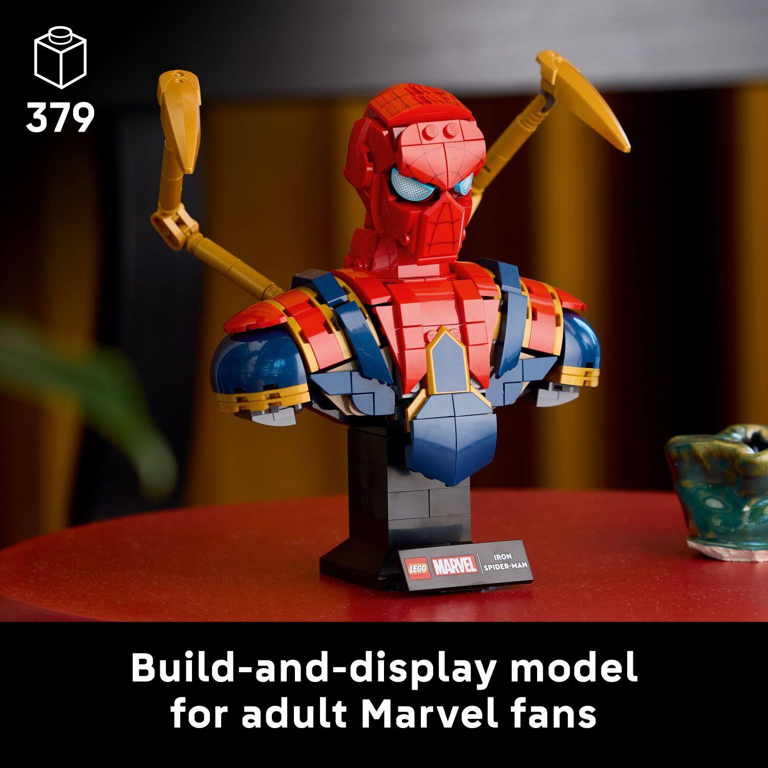 379 LEGO MARVEL SPIDER-MAN Build-and-display model for adult Marvel fans