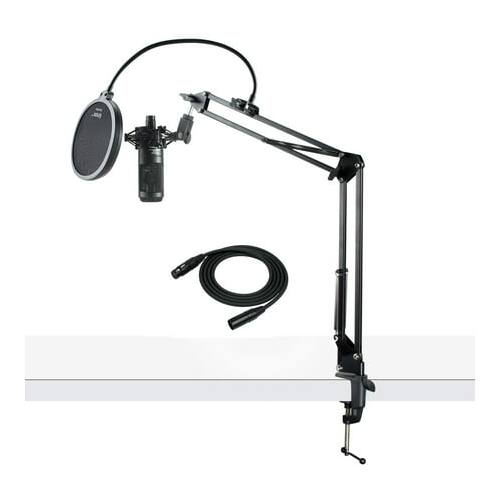 Angle. Audio-Technica - Audio Technica AT2035 Studio Condenser Microphone with Accessory Bundle.
