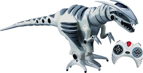 2005 WowWee Roboraptor Silver Gray 32 Robot Dinosaur with Remote / Rare  Working 783318576039