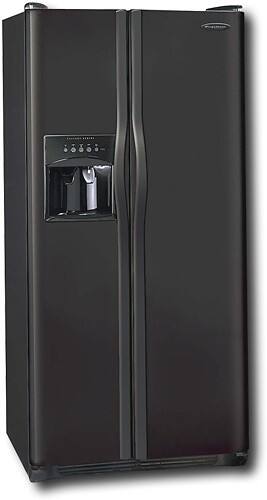 Angle Standard. Frigidaire - 26.0 Cu. Ft. Side-by-Side Refrigerator with Thru-the-Door Ice and Water - Black.