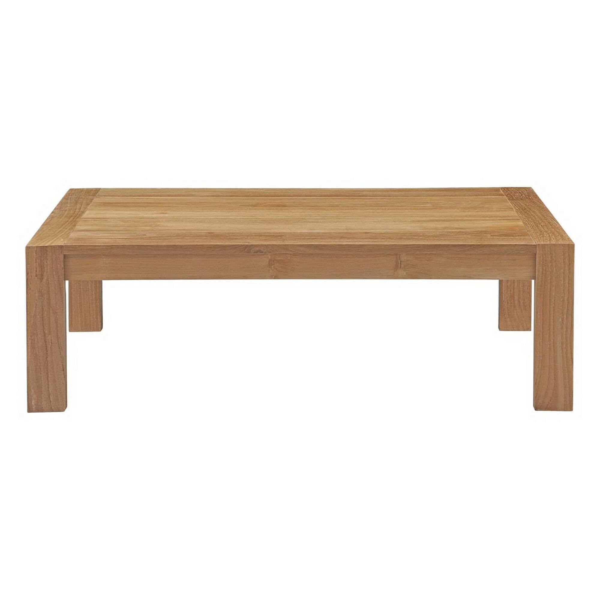 Left. Modway - Upland Outdoor Patio Wood Coffee Table by Modway - Natural.