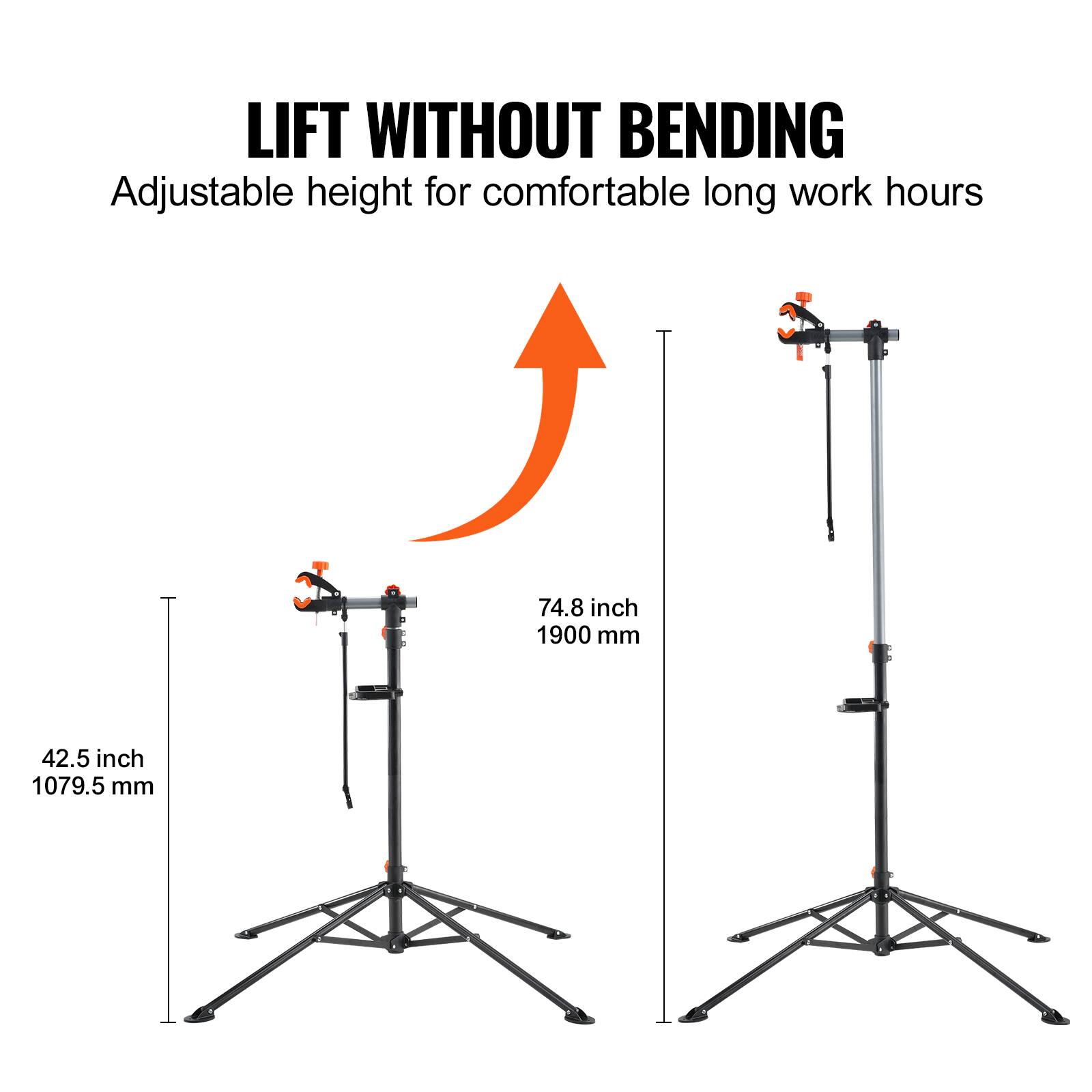 LIFT WITHOUT BENDING  
Adjustable height for comfortable long work hours  
74.8 inch / 1900 mm  
42.5 inch / 1079.5 mm
