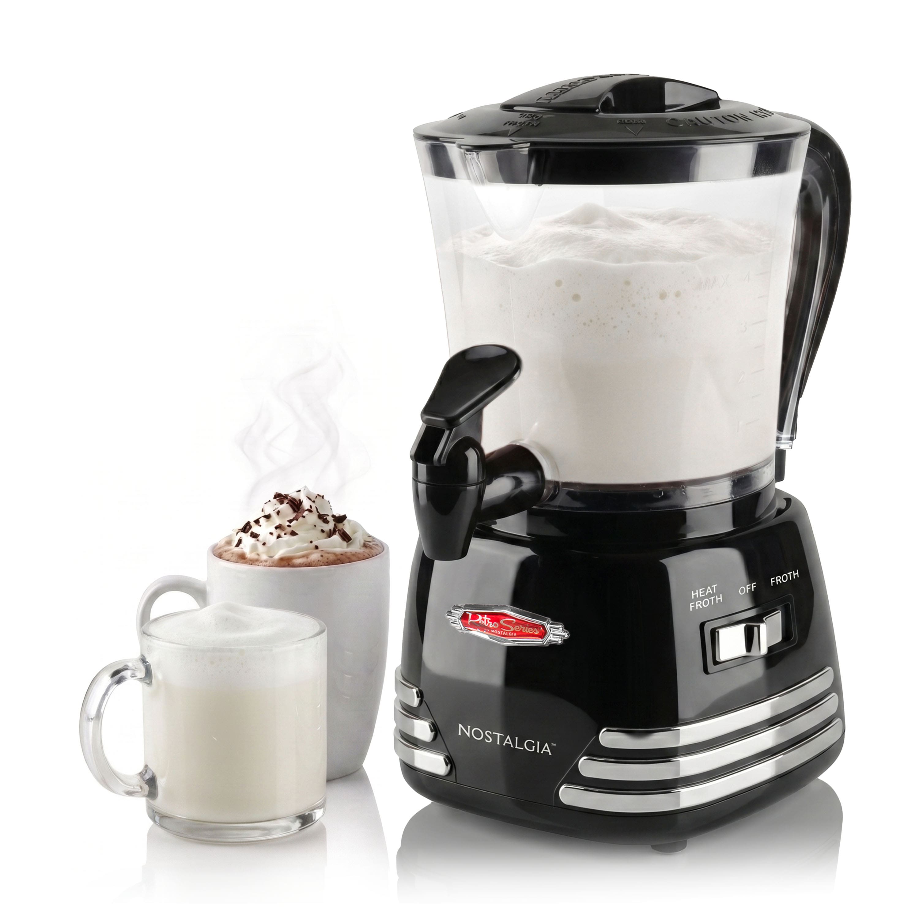 Nostalgia - Retro Hot Chocolate Maker - Black
