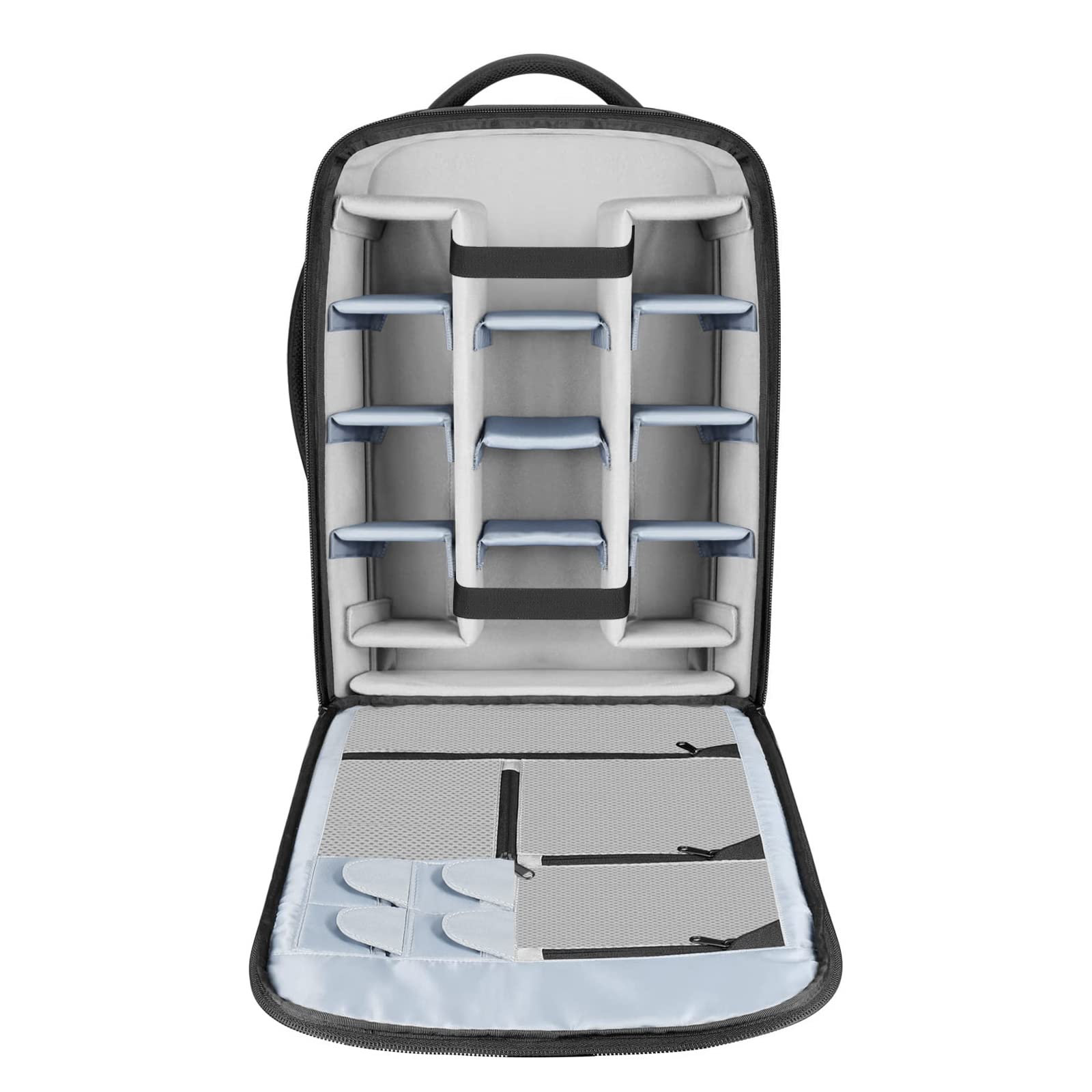 Alt View 1. Neewer - 2-in-1 Wheeled Camera Backpack, Rolling Case with Telescopic Handle.