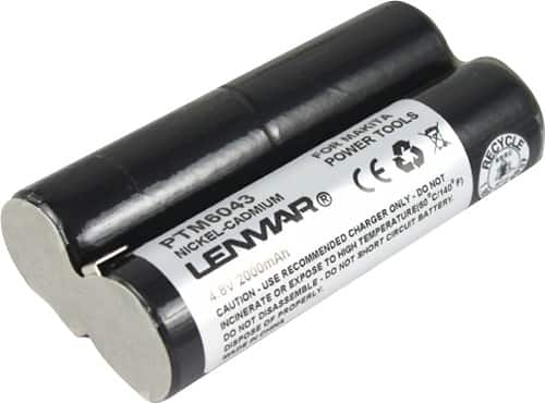 Front Standard. Lenmar - Nickel-Cadmium Battery for Makita 678102-6 Power Tools.