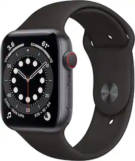 Refurbished Excellent - Apple Watch Series 6 44mm A2294 (GPS + Cellular) - Space Black - (2020)