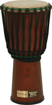Tycoon Percussion - Dancing Drum Signature Series 9" Siam Oak Djembe - Brown