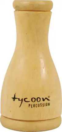 Front. Tycoon Percussion - Bata Skin Shaker - Brown.