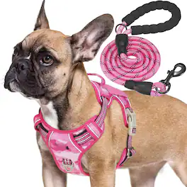 Paradigms Interiors - Dog Harness For Dogs No Pull Pet Reflective Service Easy Control Vest K9 Working Harnesses-x - Pink Camo-Large