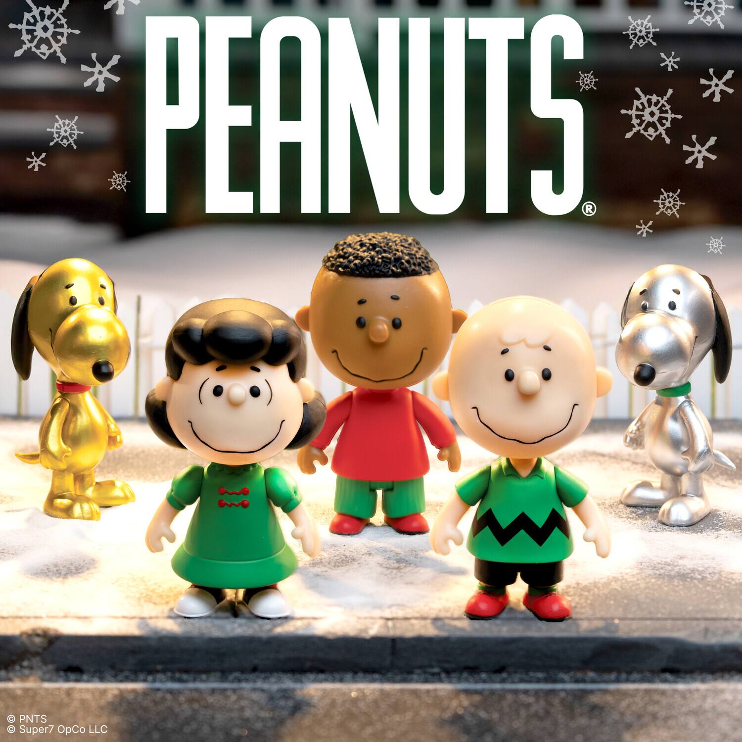 Super7 Peanuts Reaction Blind Box Wv8 Holiday 12pc Flat